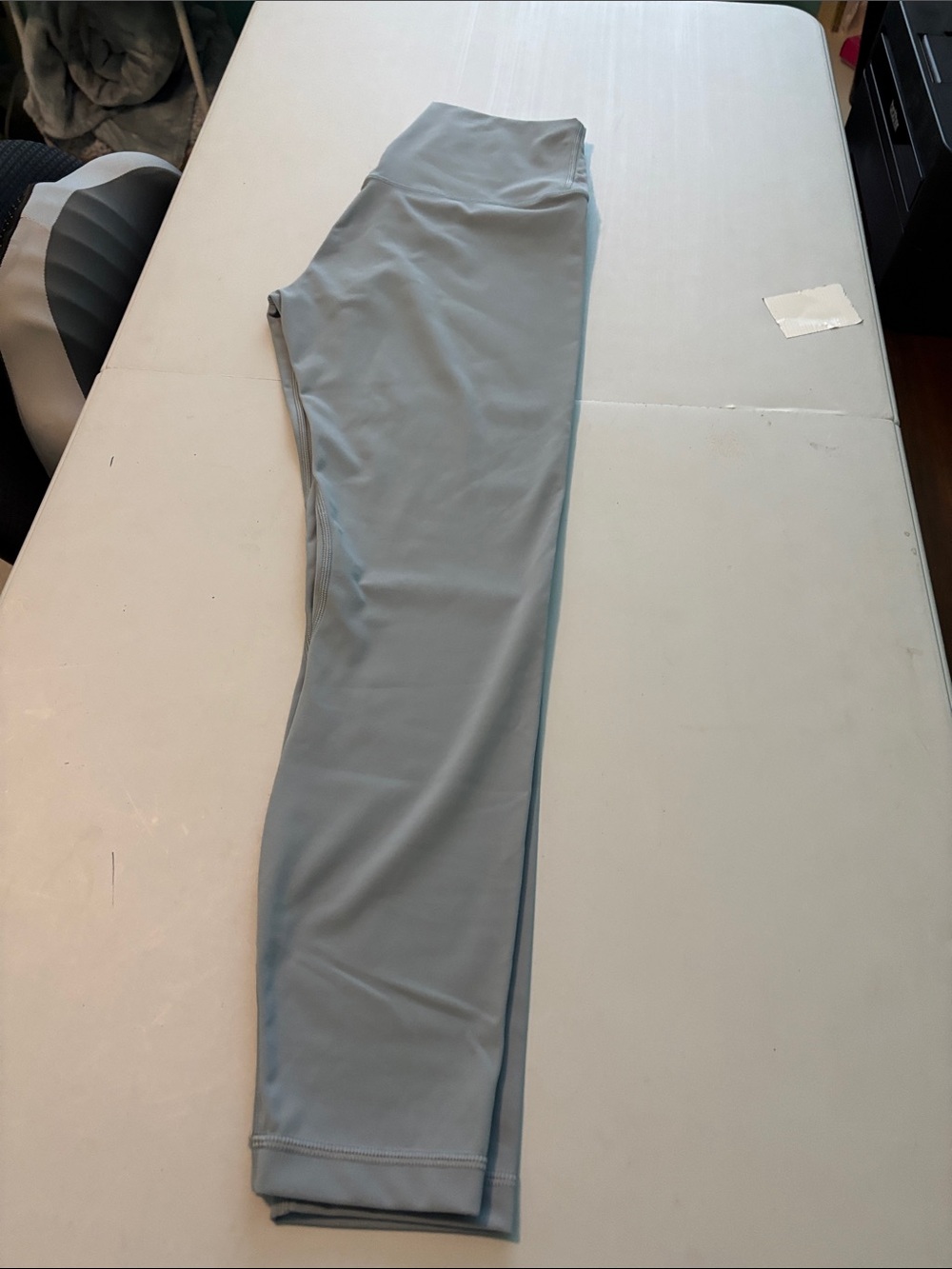 Women’s Hey Nuts Essential Light Gray Active Compression Stretch Leggings 25”